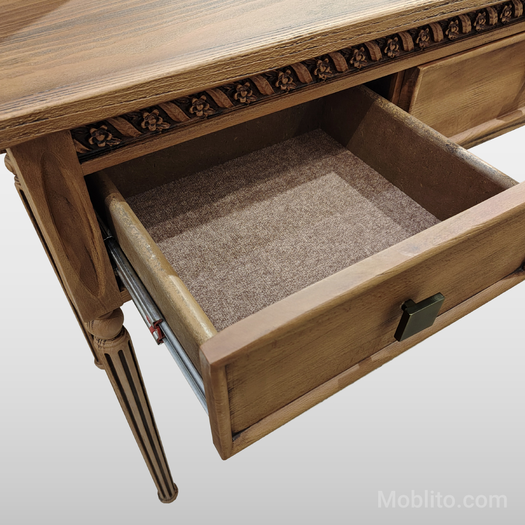 میز آرایش منبتی کاجی 2 سرویس خواب منبتی کاجی - فروشگاه اینترنتی مبلیتو - Moblito.com