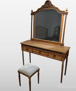 میز آرایش منبتی کاجی - فروشگاه اینترنتی مبلیتو - Moblito.com