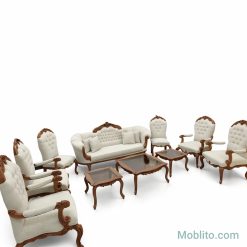 مبل نئوکلاسیک 9 نفره نیلوفر - فروشگاه اینترنتی مبلیتو - Moblito.com
