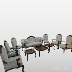 مبل نئوکلاسیک 9 نفره نیلوفر - فروشگاه اینترنتی مبلیتو - Moblito.com