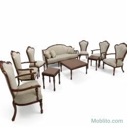 مبل نئوکلاسیک 9 نفره ورساچه - فروشگاه اینترنتی مبلیتو - Moblito.com