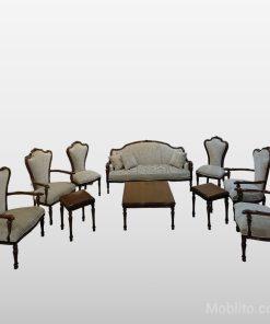 مبل نئوکلاسیک 9 نفره ورساچه - فروشگاه اینترنتی مبلیتو - Moblito.com
