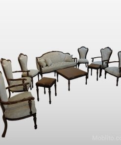 مبل نئوکلاسیک 9 نفره ورساچه - فروشگاه اینترنتی مبلیتو - Moblito.com