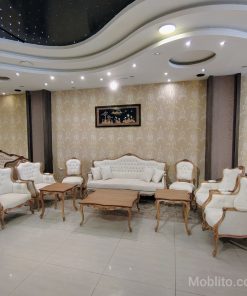 مبل نئوکلاسیک ۹ نفره لورنزو - فروشگاه اینترنتی مبلیتو - Moblito.com