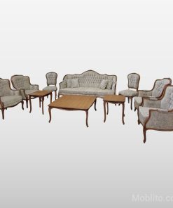 مبل نئوکلاسیک ۹ نفره رزیتا - فروشگاه اینترنتی مبلیتو - Moblito.com