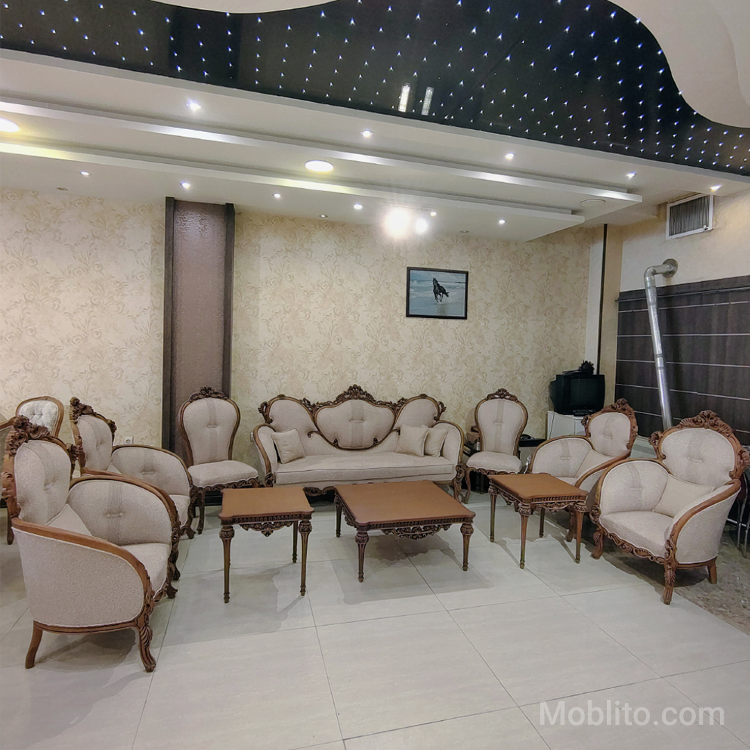 مبل نئوکلاسیک ۹ نفره کاردین 5 مبل نئوکلاسیک ۹ نفره کاردین - فروشگاه اینترنتی مبلیتو - Moblito.com