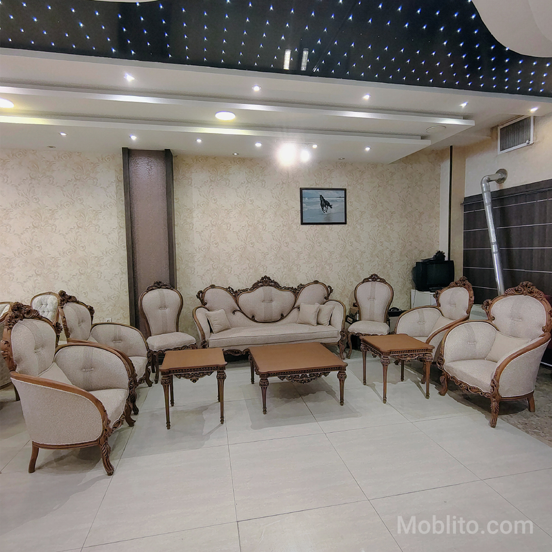 مبل نئوکلاسیک ۹ نفره کاردین 6 مبل نئوکلاسیک ۹ نفره کاردین - فروشگاه اینترنتی مبلیتو - Moblito.com