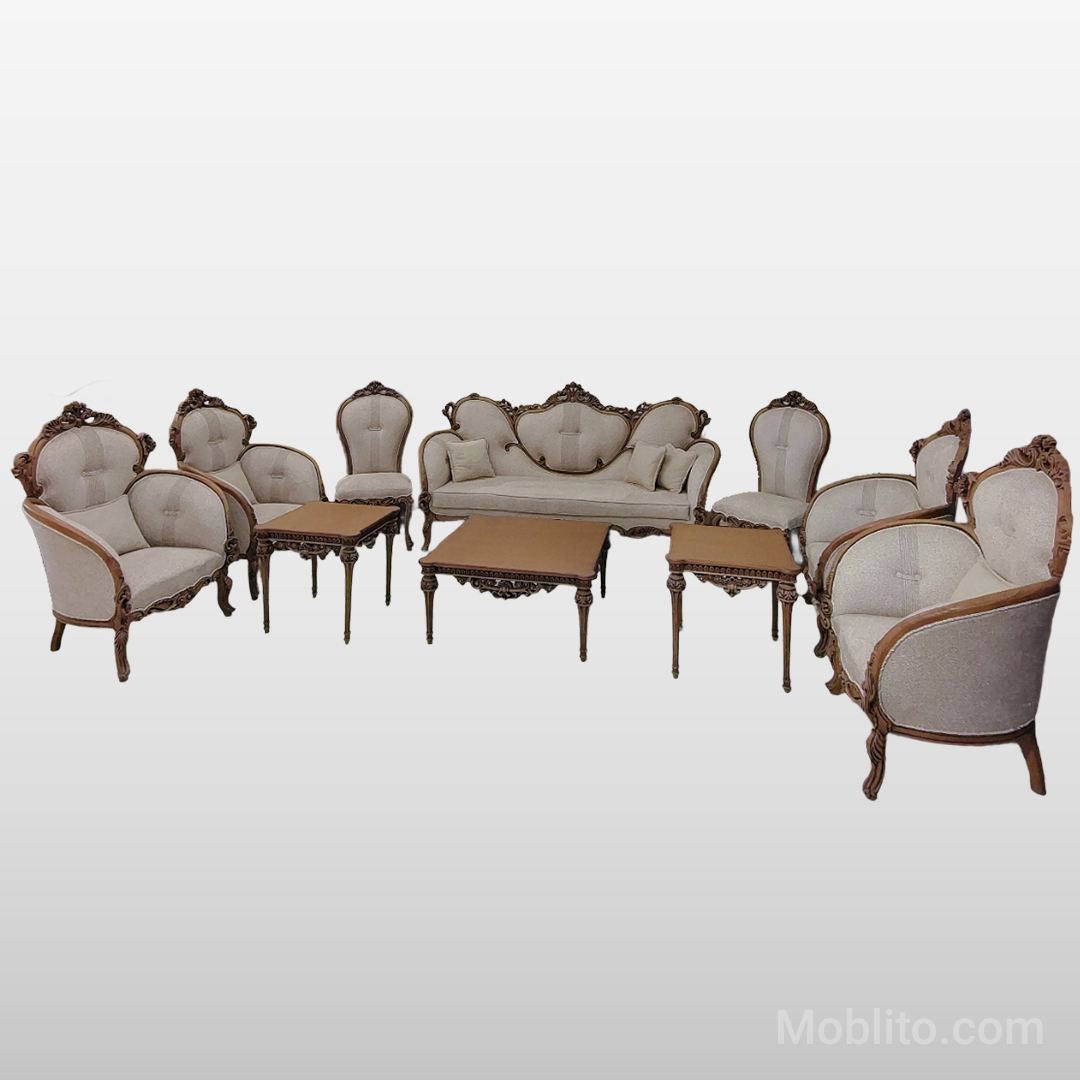 مبل نئوکلاسیک ۹ نفره کاردین 1 مبل نئوکلاسیک ۹ نفره کاردین - فروشگاه اینترنتی مبلیتو - Moblito.com