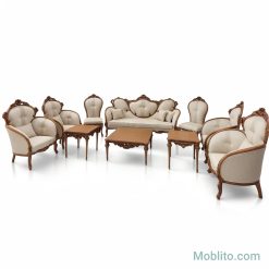 مبل نئوکلاسیک ۹ نفره کاردین - فروشگاه اینترنتی مبلیتو - Moblito.com