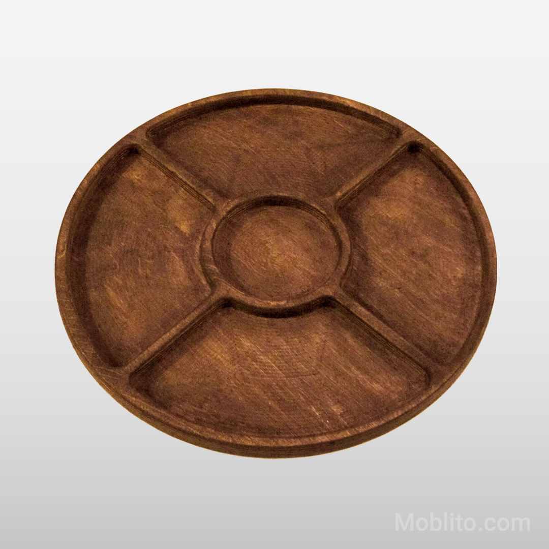 اردوخوری چوبی گرد 5 قسمتی 2 اردوخوری چوبی گرد 5 قسمتی - فروشگاه اینترنتی مبلیتو - Moblito.com