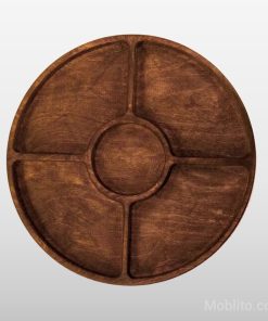 اردوخوری چوبی گرد 5 قسمتی - فروشگاه اینترنتی مبلیتو - Moblito.com