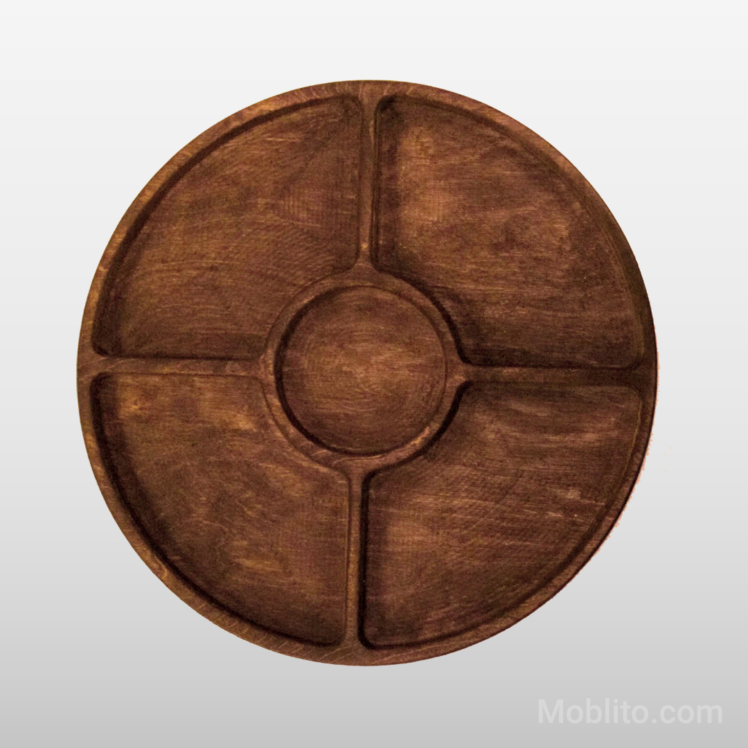 اردوخوری چوبی گرد 5 قسمتی 1 اردوخوری چوبی گرد 5 قسمتی - فروشگاه اینترنتی مبلیتو - Moblito.com