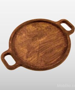 سینی سرو گرد بزرگ دسته‌دار - فروشگاه اینترنتی مبلیتو - Moblito.com