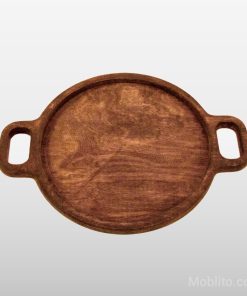 سینی سرو گرد بزرگ دسته‌دار - فروشگاه اینترنتی مبلیتو - Moblito.com