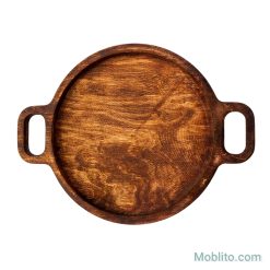 سینی سرو گرد بزرگ دسته‌دار - فروشگاه اینترنتی مبلیتو - Moblito.com