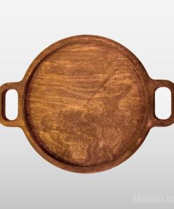 سینی سرو گرد بزرگ دسته‌دار - فروشگاه اینترنتی مبلیتو - Moblito.com