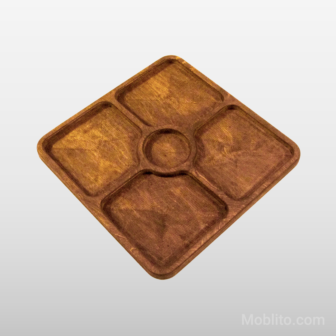 اردوخوری چوبی مربع 5 قسمتی 2 اردوخوری چوبی مربع 5 قسمتی - فروشگاه اینترنتی مبلیتو - Moblito.com