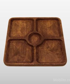 اردوخوری چوبی مربع 5 قسمتی 5 اردوخوری چوبی مربع 5 قسمتی - فروشگاه اینترنتی مبلیتو - Moblito.com