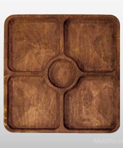 اردوخوری چوبی مربع 5 قسمتی - فروشگاه اینترنتی مبلیتو - Moblito.com