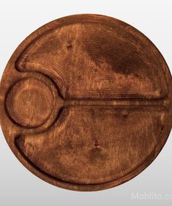 اردوخوری چوبی گرد 3 قسمتی - فروشگاه اینترنتی مبلیتو - Moblito.com