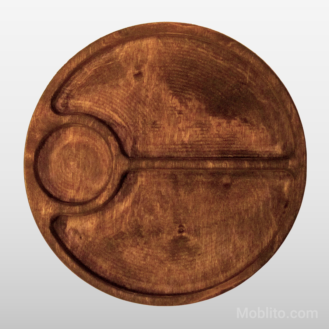 اردوخوری چوبی گرد 3 قسمتی 1 اردوخوری چوبی گرد 3 قسمتی - فروشگاه اینترنتی مبلیتو - Moblito.com