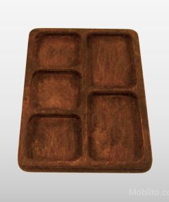 اردوخوری چوبی مستطیل 5 قسمتی - فروشگاه اینترنتی مبلیتو - Moblito.com