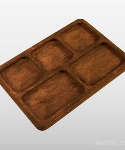 اردوخوری چوبی مستطیل 5 قسمتی - فروشگاه اینترنتی مبلیتو - Moblito.com
