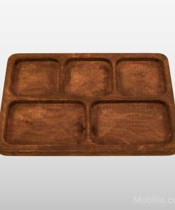 اردوخوری چوبی مستطیل 5 قسمتی - فروشگاه اینترنتی مبلیتو - Moblito.com