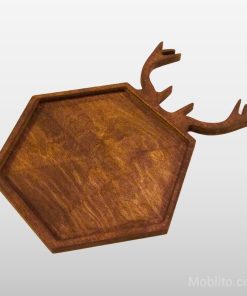 اردوخوری چوبی طرح شاخ گوزنی - فروشگاه اینترنتی مبلیتو - Moblito.com
