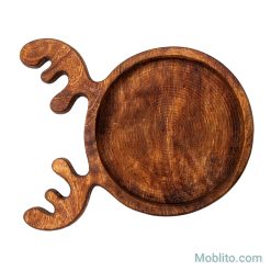 اردوخوری کودک چوبی طرح گوزن (شاخ طلایی) - فروشگاه اینترنتی مبلیتو - Moblito.com