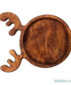 اردوخوری کودک چوبی طرح گوزن (شاخ طلایی) - فروشگاه اینترنتی مبلیتو - Moblito.com