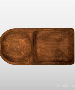 سینی سرو مستطیل با طراحی نیم‌دایره - فروشگاه اینترنتی مبلیتو - Moblito.com