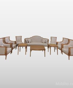 مبل نئوکلاسیک ۹ نفره هومن - فروشگاه اینترنتی مبلیتو - Moblito.com