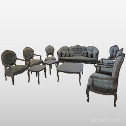 مبل نئوکلاسیک ۹ نفره سایمون - فروشگاه اینترنتی مبلیتو - Moblito.com