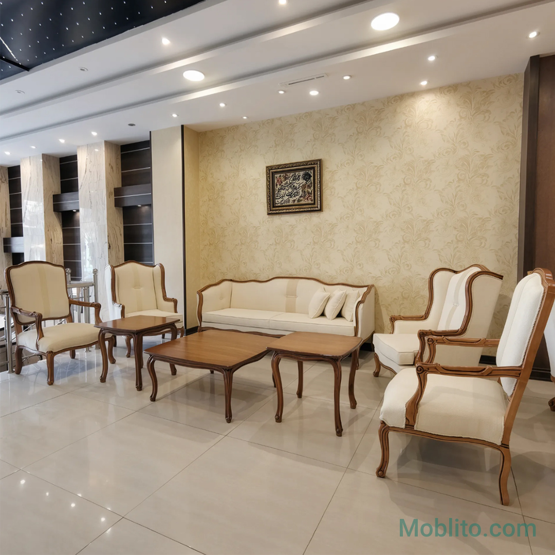 مبل نئوکلاسیک مرسده 4 مبل نئوکلاسیک مرسده - فروشگاه اینترنتی مبلیتو - Moblito.com