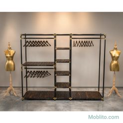 رگال و آویز لباس کلوزت روم ترکیبی مدل سزار (Cesar) - فروشگاه اینترنتی مبلیتو - Moblito.com