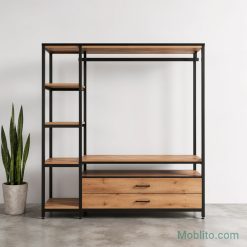 رگال و آویز لباس کشودار ترکیبی مدل میلان (Milan) - فروشگاه اینترنتی مبلیتو - Moblito.com