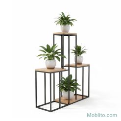 استند گل و گیاه طبقاتی چوب و فلز مدل فلورین (Florin) - فروشگاه اینترنتی مبلیتو - Moblito.com