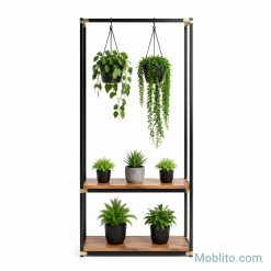 استند گل و گیاه آویزدار چوب و فلز مدل الیوت (Eliot) - فروشگاه اینترنتی مبلیتو - Moblito.com